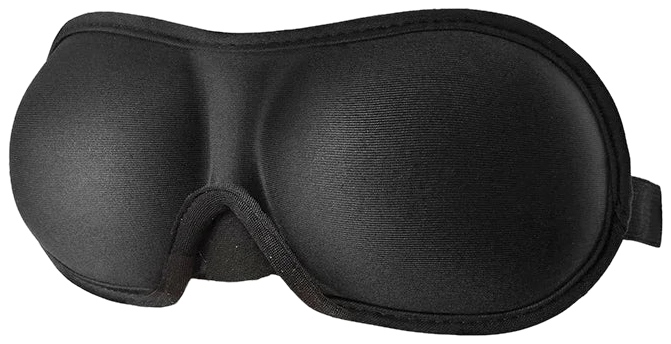 Black Dimlune 3D contoured sleep mask